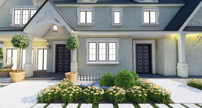 Family house exterior design :: Behance