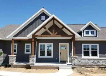Dark gray siding with white trim – Artofit